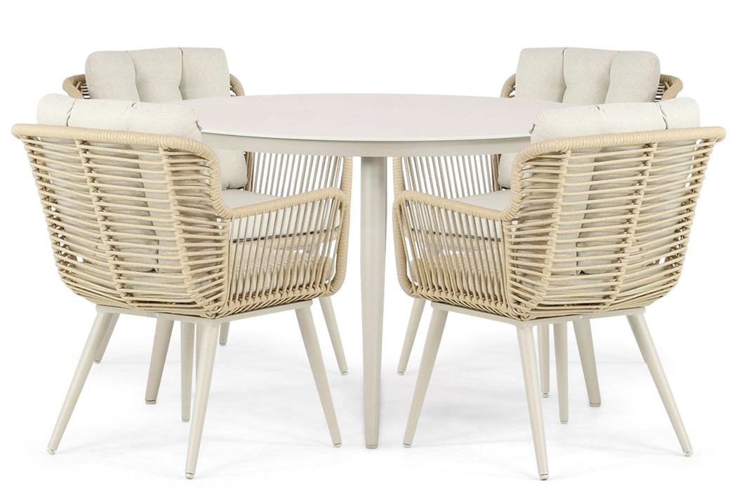 Coco Custa/Vienna 120 cm dining tuinset 5-delig - 24576