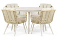 Coco Custa/Vienna 120 cm dining tuinset 5-delig - 24576
