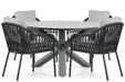 Coco Puerto/Orino 130 cm dining tuinset 5-delig