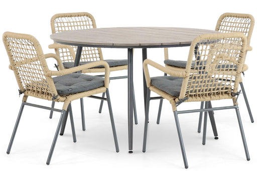 De Laan Catalone/Matale 125 cm dining tuinset 5-delig - 24548
