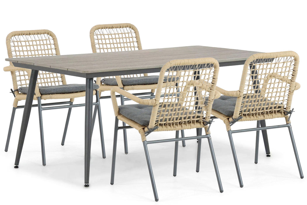 De Laan Catalone/Matale 180 cm dining tuinset 5-delig - 24549