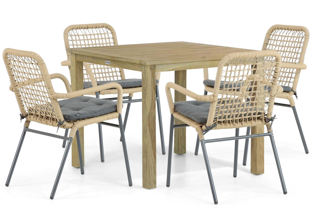 De Laan Catalone/Weston 90 cm dining tuinset 5-delig - 24554