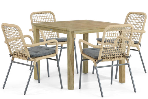 De Laan Catalone/Weston 90 cm dining tuinset 5-delig - 24554
