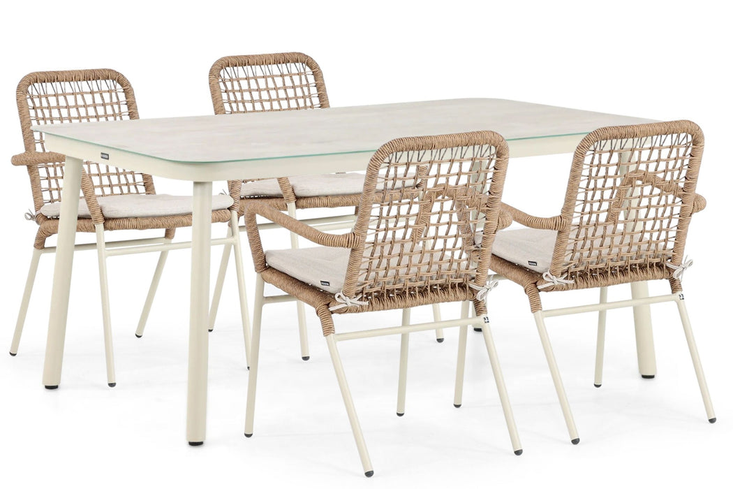 Lifestyle Catalone/Tavano 160 cm dining tuinset 5-delig - 23074