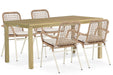 De Laan Catalone/Weston 160 cm dining tuinset 5-delig - 24562