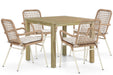 De Laan Catalone/Weston 90 cm dining tuinset 5-delig - 24561