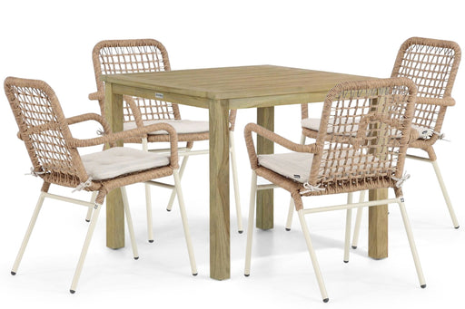 De Laan Catalone/Weston 90 cm dining tuinset 5-delig - 24561
