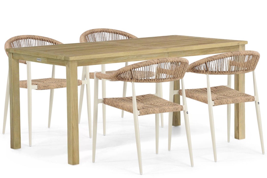 De Laan Granada/Weston 160 cm dining tuinset 5-delig - 24528
