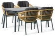 De Laan Malaga/Tavano 160x90 cm dining tuinset 5-delig - 25811