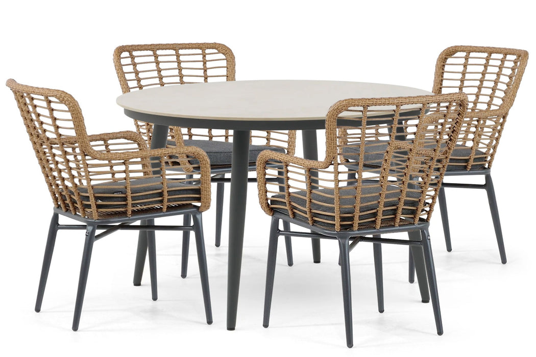 Lifestyle Toledo/Vienna 120 cm dining tuinset 5-delig - 22827