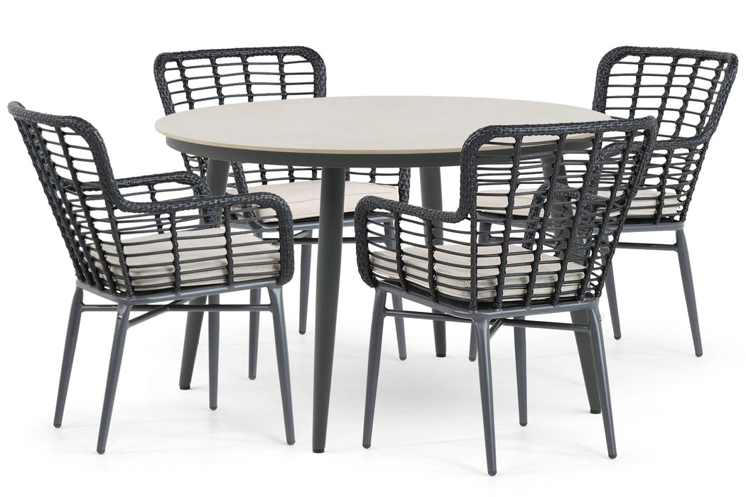 Lifestyle Toledo/Vienna 120 cm dining tuinset 5-delig - 22830