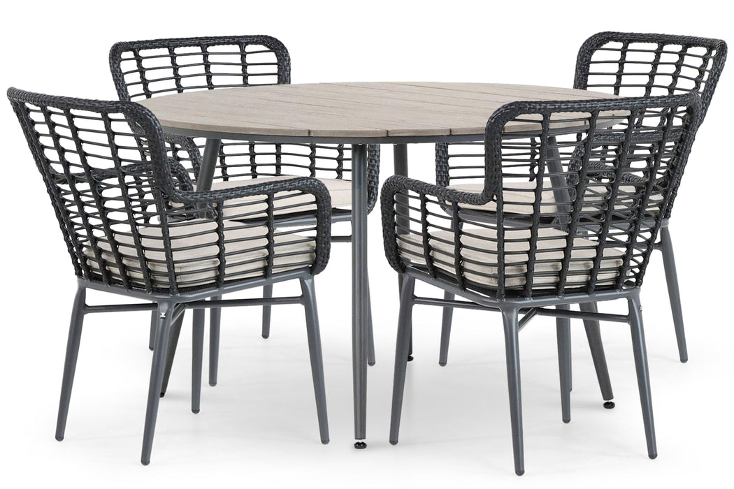 De Laan Toledo/Matale 125 cm dining tuinset 5-delig - 24539