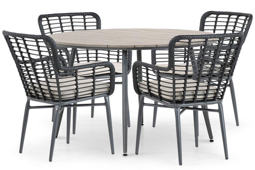 De Laan Toledo/Matale 125 cm dining tuinset 5-delig - 24539