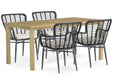 De Laan Toledo/Weston 160 cm dining tuinset 5-delig - 24546