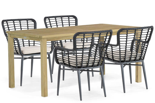 De Laan Toledo/Weston 160 cm dining tuinset 5-delig - 24546