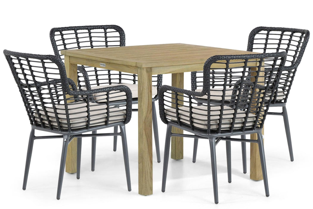 De Laan Toledo/Weston 90 cm dining tuinset 5-delig - 24545