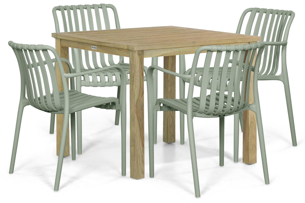 Domani Alba/Weston 90x90 cm dining tuinset 5-delig - 26344
