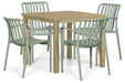 Domani Alba/Weston 90x90 cm dining tuinset 5-delig - 26344