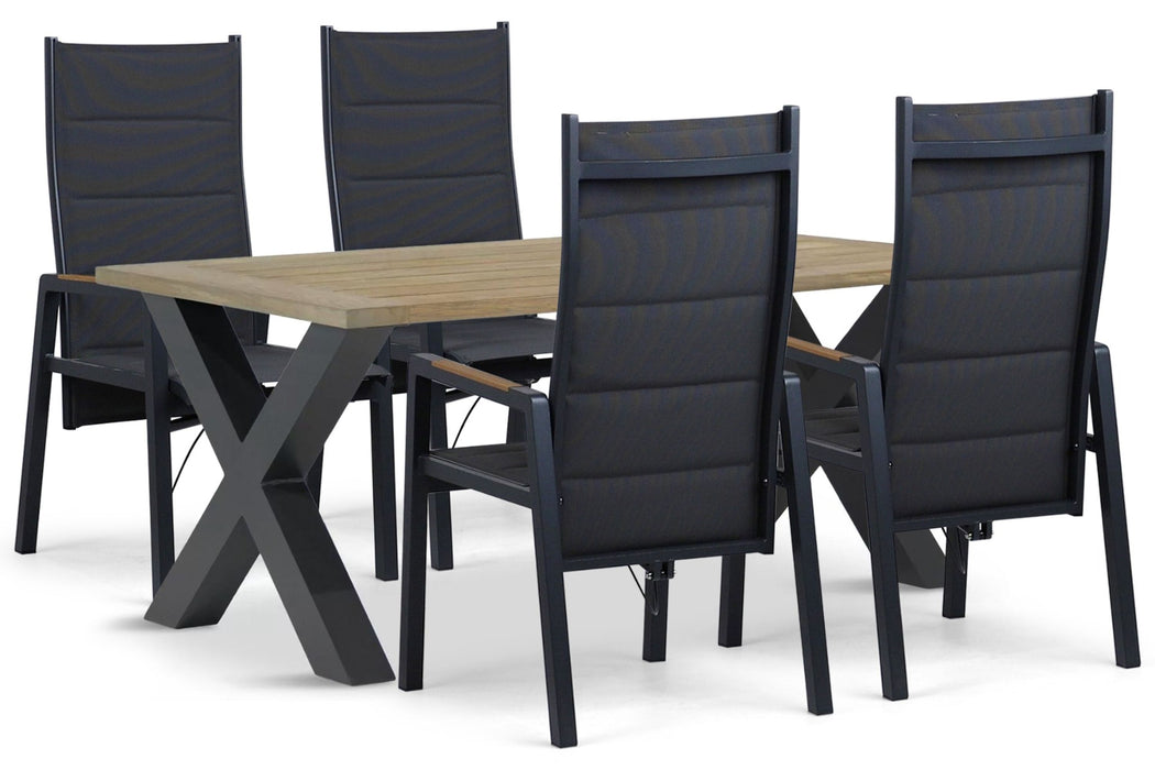 Lifestyle Essence/Cardiff 180x100 cm dining tuinset 5-delig - 25792