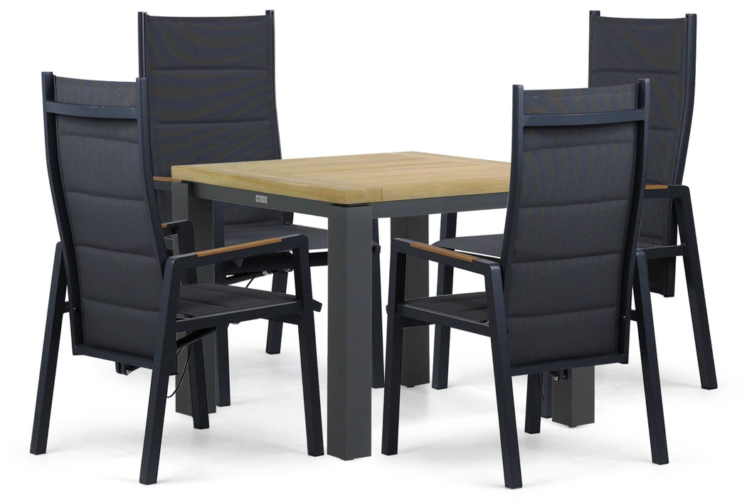 Lifestyle Essence/Veneto 90x90 cm dining tuinset 5-delig