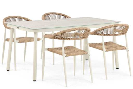 Lifestyle Granada/Tavano 160 cm dining tuinset 5-delig - 23072