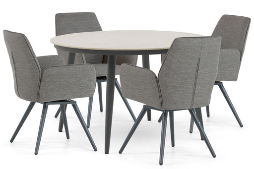 Lifestyle Andorra/Vienna 120 cm dining tuinset 5-delig