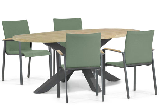 Lifestyle Brandon/Brookline 200 cm dining tuinset 5-delig - 22767