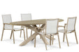 Lifestyle Fiora/Brookline 200x110 cm dining tuinset 5-delig