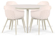 Lifestyle Lissabon/Vienna 120 cm dining tuinset 5-delig - 22707