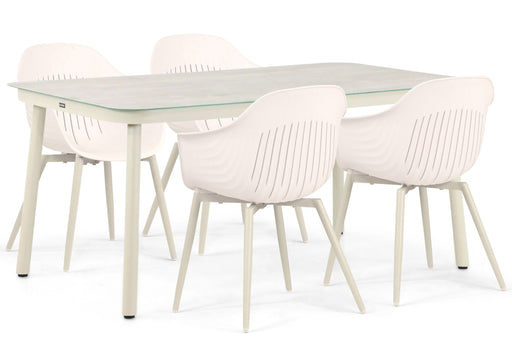 Lifestyle Lissabon/Tavano 160 cm dining tuinset 5-delig