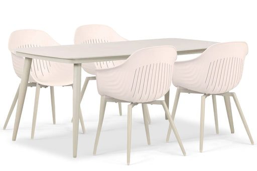 Lifestyle Lissabon/Vienna 180 cm dining tuinset 5-delig - 22708