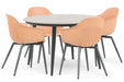 Lifestyle Lissabon/Vienna 120 cm dining tuinset 5-delig - 22698