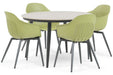 Lifestyle Lissabon/Vienna 120 cm dining tuinset 5-delig - 22704