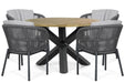 Lifestyle Monaco/Rockville 120 cm dining tuinset 5-delig - 25928