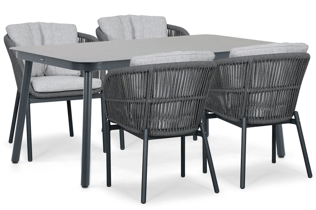 Lifestyle Monaco/Tavano 160x90 cm dining tuinset 5-delig - 25918