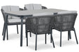 Lifestyle Monaco/Tavano 160x90 cm dining tuinset 5-delig - 25918