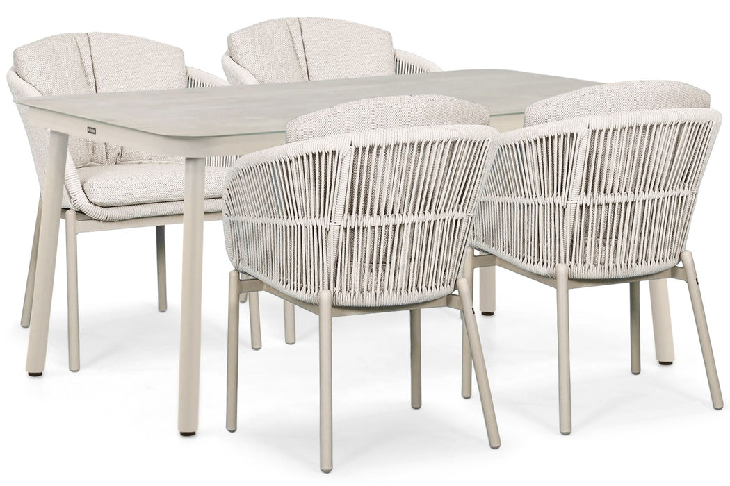 Lifestyle Monaco/Tavano 160x90 cm dining tuinset 5-delig - 27148