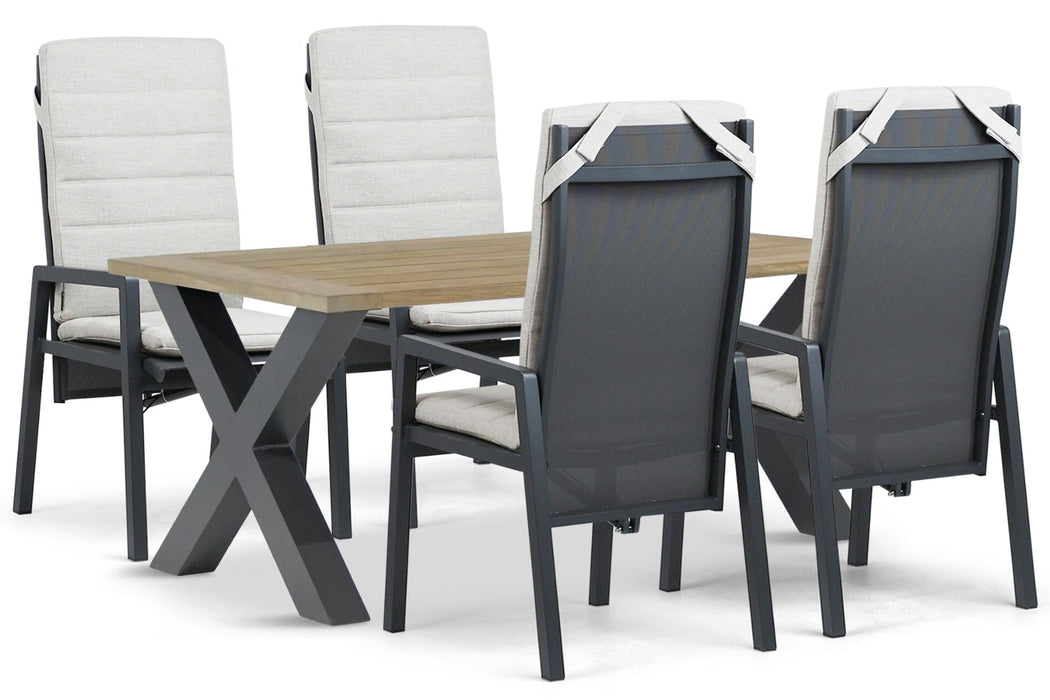 Lifestyle Vivaro/Cardiff 180x100 cm dining tuinset 5-delig - 25662