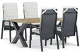 Lifestyle Vivaro/Cardiff 180x100 cm dining tuinset 5-delig - 25662