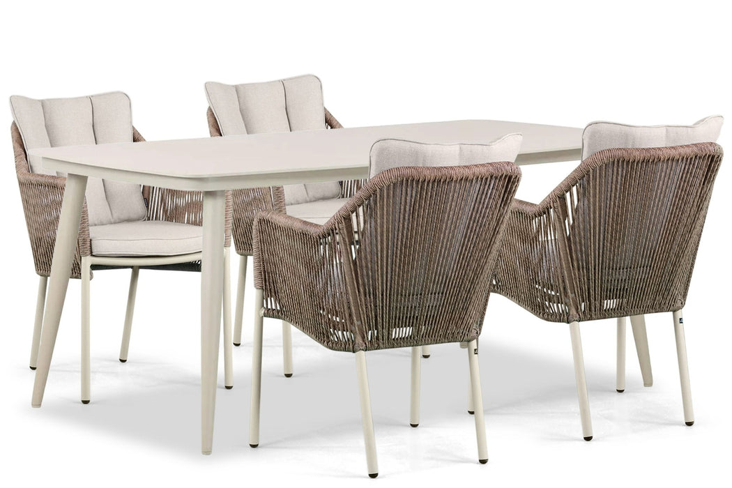 Lifestyle Marbella/Vienna 180 cm dining tuinset 5-delig - 22819