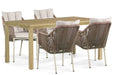 De Laan Marbella/Weston 160 cm dining tuinset 5-delig - 24512