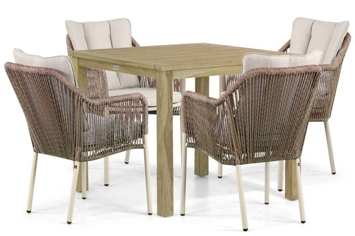 De Laan Marbella/Weston 90 cm dining tuinset 5-delig - 24511