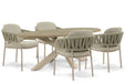 4 Seasons Outdoor Calma/Brookline 200x110 cm dining tuinset 5-delig