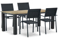 Presto Brentino/Veneto 180x90 cm dining tuisnet 5-delig