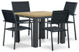 Presto Brentino/Veneto 90x90 cm dining tuinset 5-delig