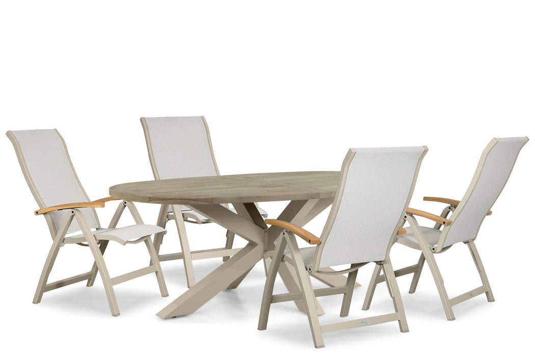 Presto Tarenta/Brookline 200x110 cm dining tuinset 5-delig
