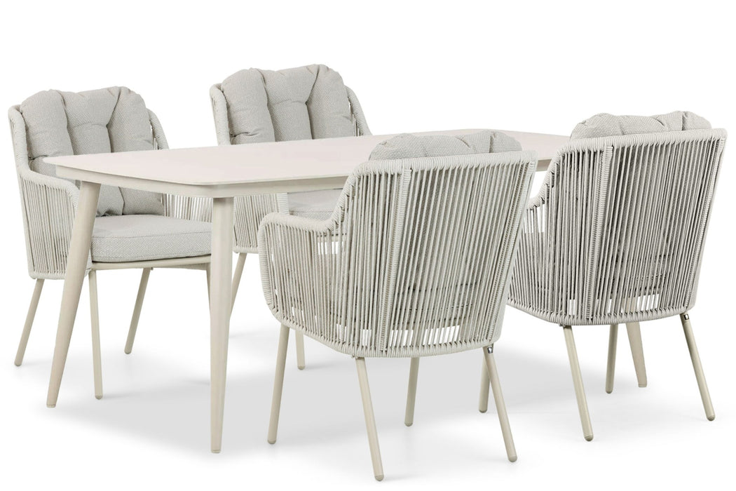 Santika Nanda/Vienna 180 cm dining tuinset 5-delig - 22794