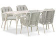 Santika Nanda/Vienna 180 cm dining tuinset 5-delig - 22794