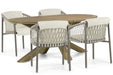 4 Seasons Outdoor Allora/Boston 200 cm dining tuinset 5-delig - 23092