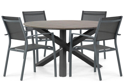 Lifestyle Sella/Ancona 125 cm dining tuinset 5-delig